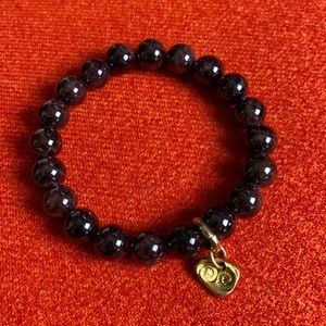 10m Real Garnet Stretch Bracelet 1 of kind-New 7”